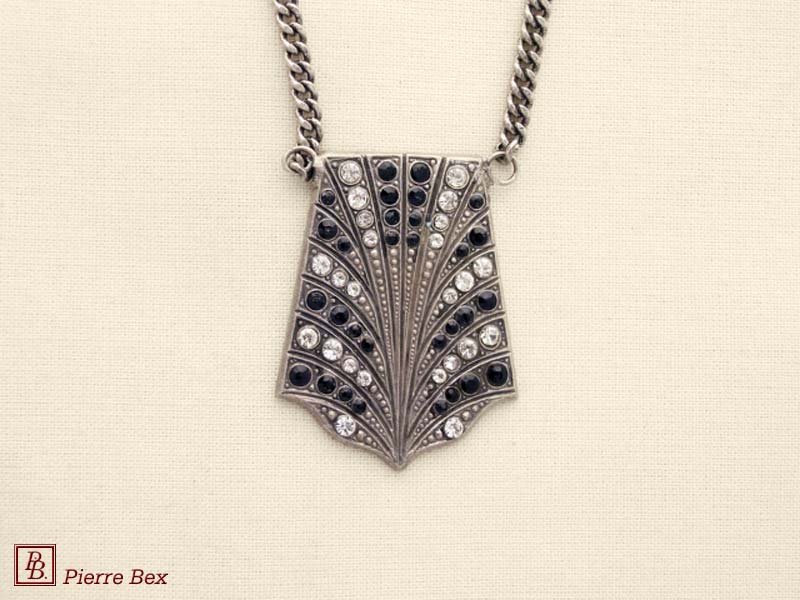 Pierre Bex Art-Deco Halskette mit Straß 45534-05